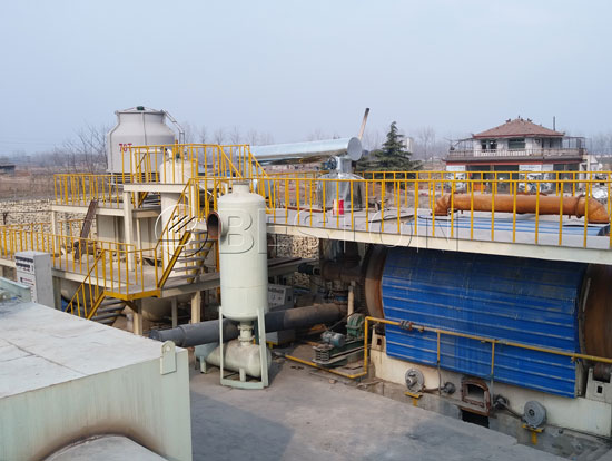 scrap tyre recycling plant