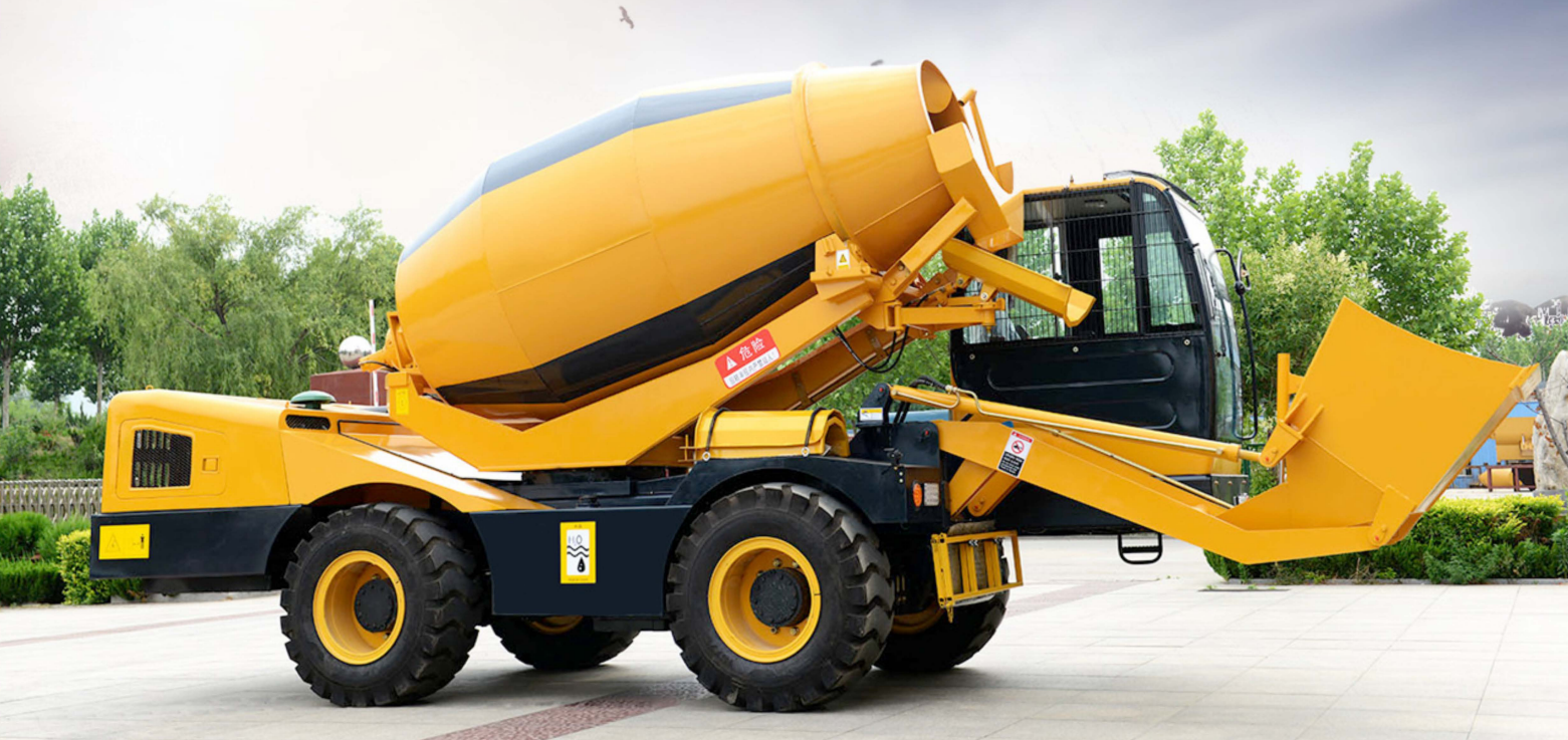self loading concrete mixer
