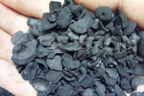 Charcoal Produced by Beston Biochar Production Equipment