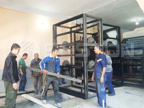 Egg Tray Drying System Installed in Algeria