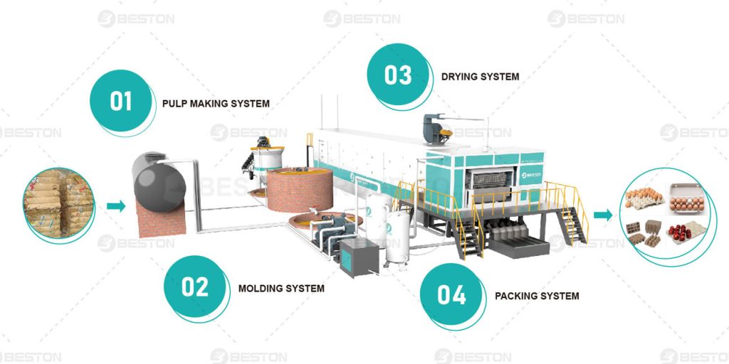 Introduction of Beston Egg Tray Production Line